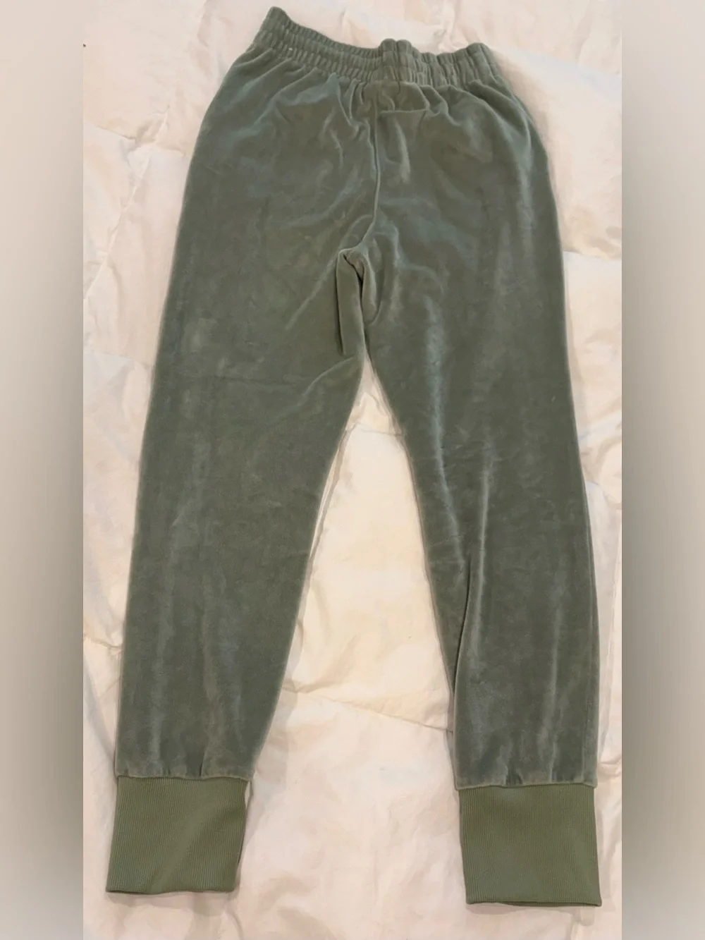 Nike Velour Joggers Youth Large Fits XS Women Sage Green Luxe